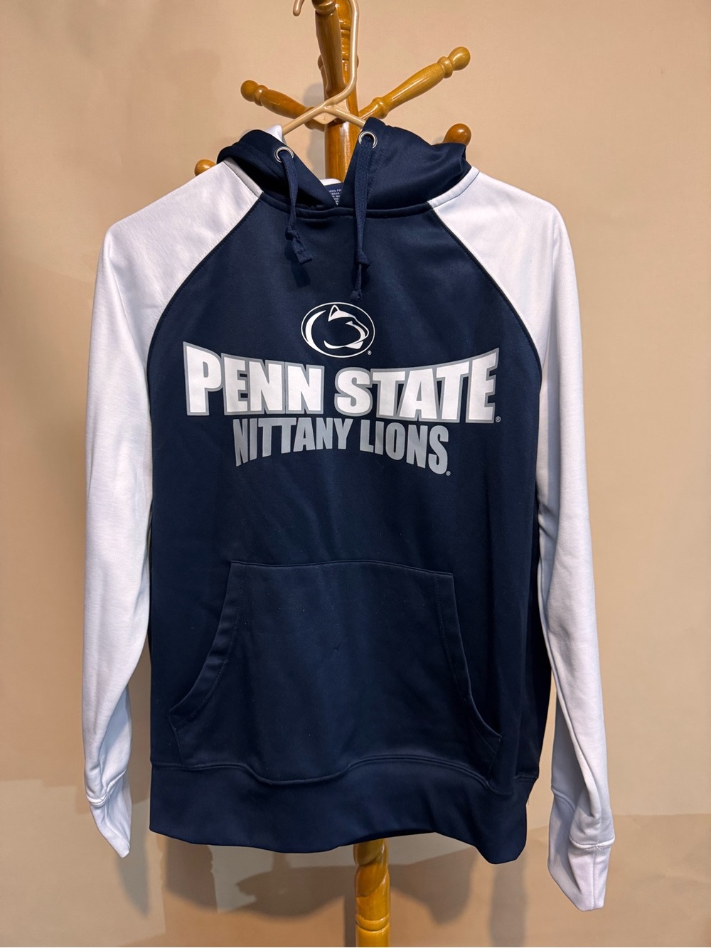 Women’s Campus Heritage Nittany Lions Navy & White Hoodie with Kangaroo Pockets
